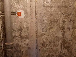 水、电管开槽施作