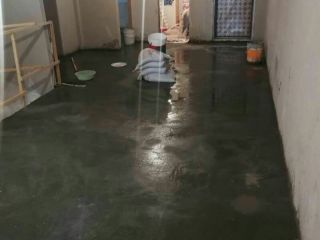 地砖铺贴及地面找平施作