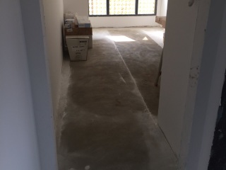 地砖铺贴及地面找平施作