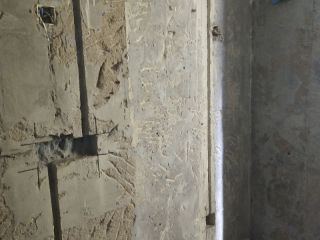 水、电管开槽施工