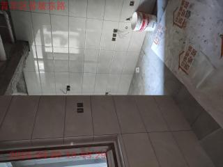 水、电管开槽施作