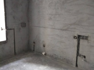 水、电管开槽施工
