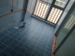 地砖铺贴及地面找平施作