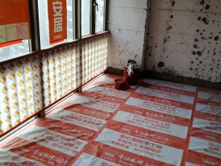 地砖铺贴及地面找平施作