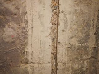 水、电管开槽施作