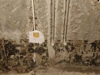 水、电管开槽施作