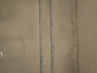 水、电管开槽施作