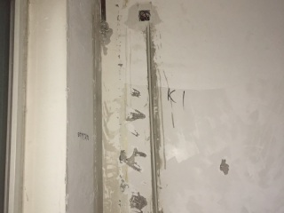 水、电管开槽施工