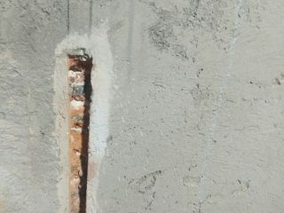 水、电管开槽施作