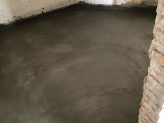 地砖铺贴及地面找平施作