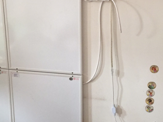 水、电管开槽施作