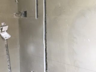 水电线管开槽施工