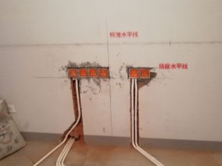 强、弱电布管，穿线施作