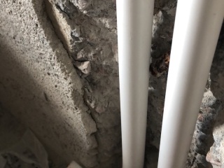 水、电管开槽施作