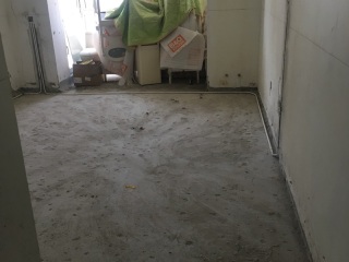 水、电管开槽施作