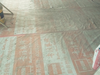地砖铺贴及地面找平施作