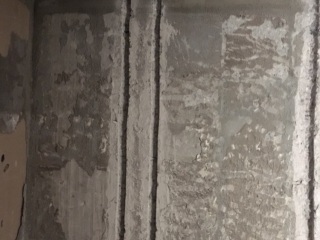 水、电管开槽施作