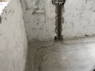 水、电管开槽施作