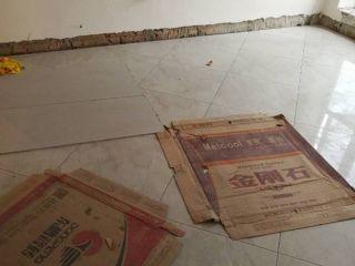 地砖铺贴及地面找平施作