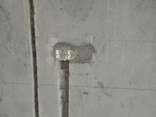 水、电管开槽施作