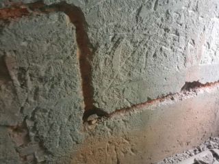 水、电管开槽施作