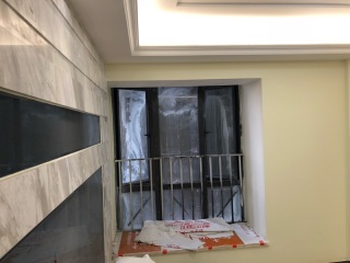 水、电管开槽施作
