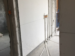 水电线管开槽施工