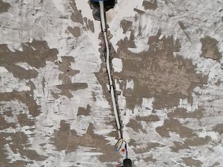 水、电管开槽施作