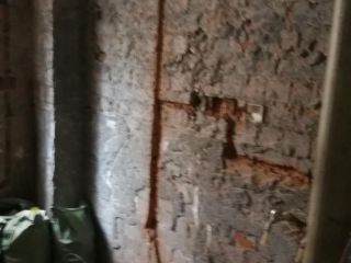 水、电管开槽施作