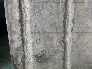 水、电管开槽施作
