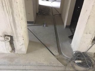 水电线管开槽施工