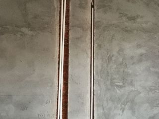 水、电管开槽施工