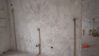 水、电管开槽施工