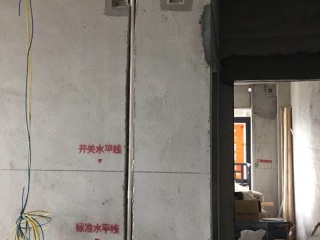 强、弱电布管，穿线施作