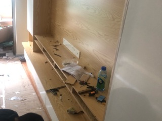 现场木制品造型施作