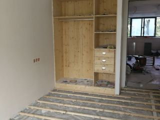 现场木制品造型施作