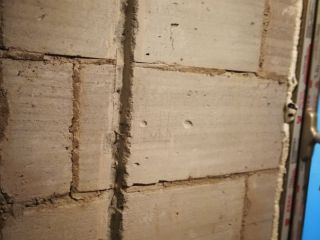 水、电管开槽施作