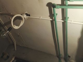 水、电管开槽施作