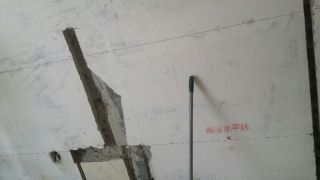 水、电管开槽施作