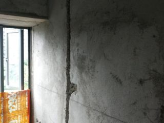 水、电管开槽施作