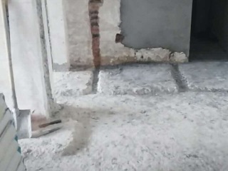 水、电管开槽施作