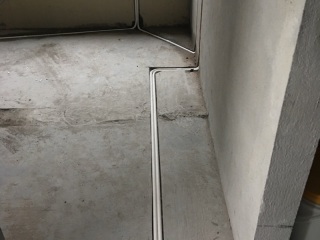 水、电管开槽施工