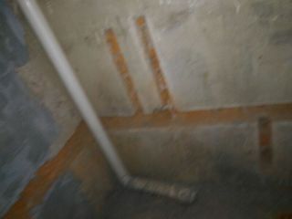 水、电管开槽施工