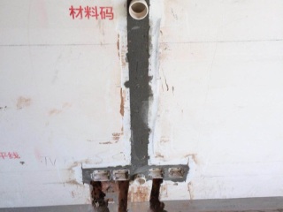 水、电管开槽施工