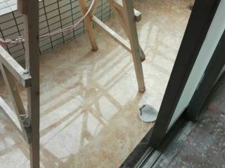 水、电管开槽施作
