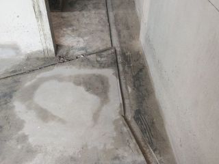 水、电管开槽施工