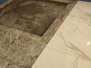 地砖铺贴及地面找平施作