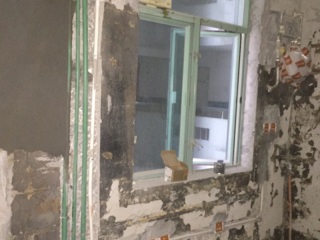 水、电管开槽施作