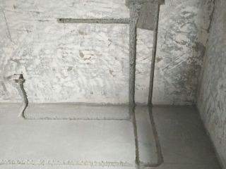 水、电管开槽施作