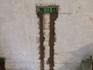 水电线管开槽施工